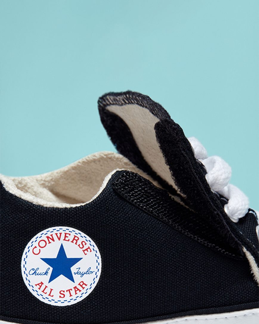 Zapatillas Altas Converse Chuck Taylor All Star Cribster Easy-On Niño Negras Beige Blancas | PE 870LE2